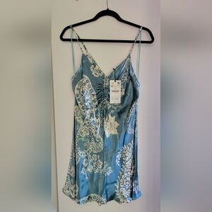 Zara silk tank dress